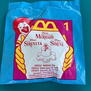 Vintage Little Mermaid happy meal bathtub toy Ursula 1996